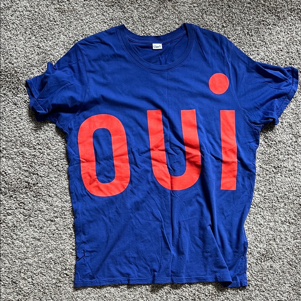 Clare V Original Tee-Cobalt
